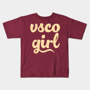 VSCO GIRL / Typography Gift Design Kids T-Shirt